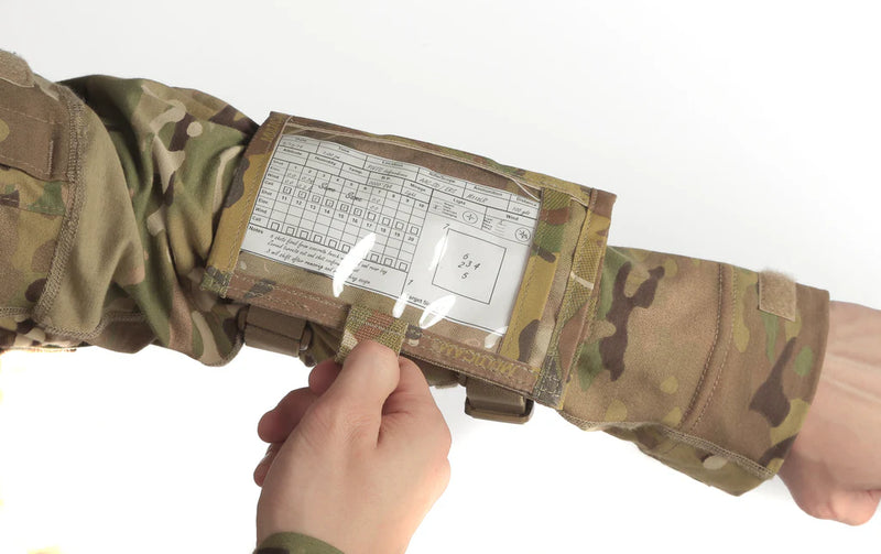 Tactical QB Sleeve-Arm DOPE Card Holder Multicam Tactical QB Sleeve-Arm DOPE Card Holder Multicam