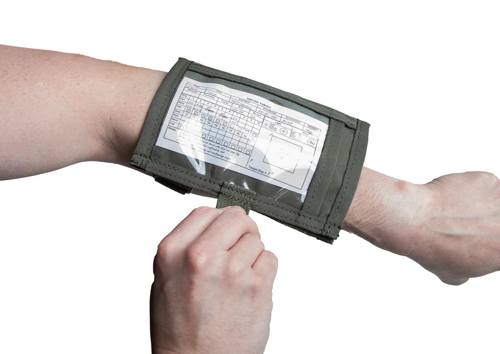 Tactical QB Sleeve-Arm DOPE Card Holder
