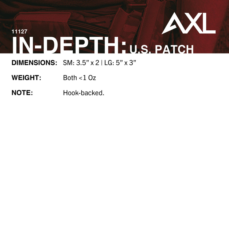 FusionEdge American Flag Patch | Small | Reversed - Coyote Brown