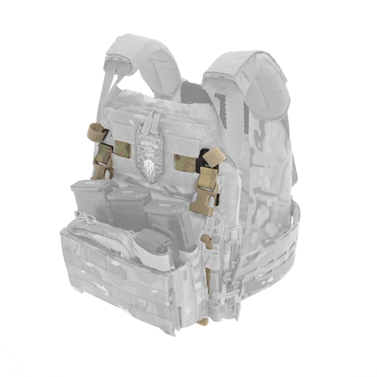 Adaptive Vest Placard (AVP) for Crye Precision® JPC™ 1.0 & MOLLE Carriers | Coyote