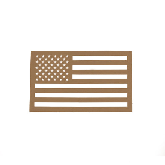 FusionEdge American Flag Patch  | Small - Coyote Brown