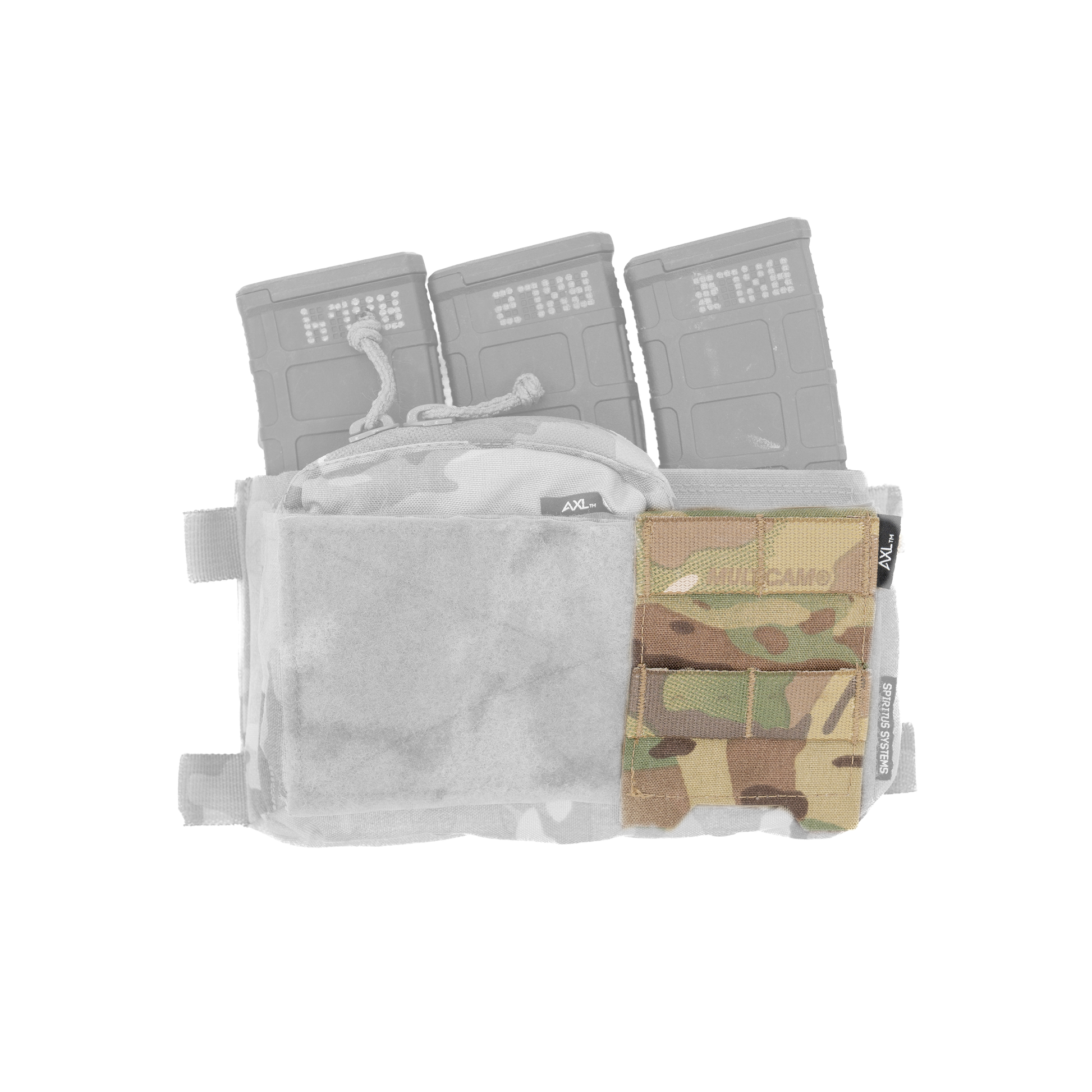 Half MOLLE Panel for Spiritus Systems Micro Fight Chest Rig