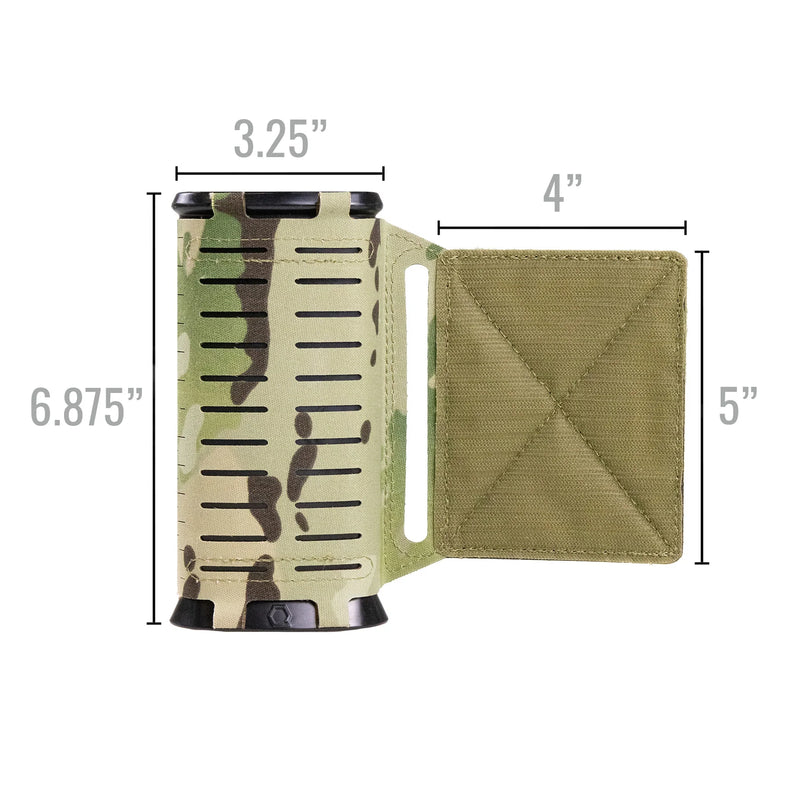 ICEFLASK™ Cooling, Heating and Hydration Water Canteen with Wing or MOLLE Holster (16.9oz / 500ml)