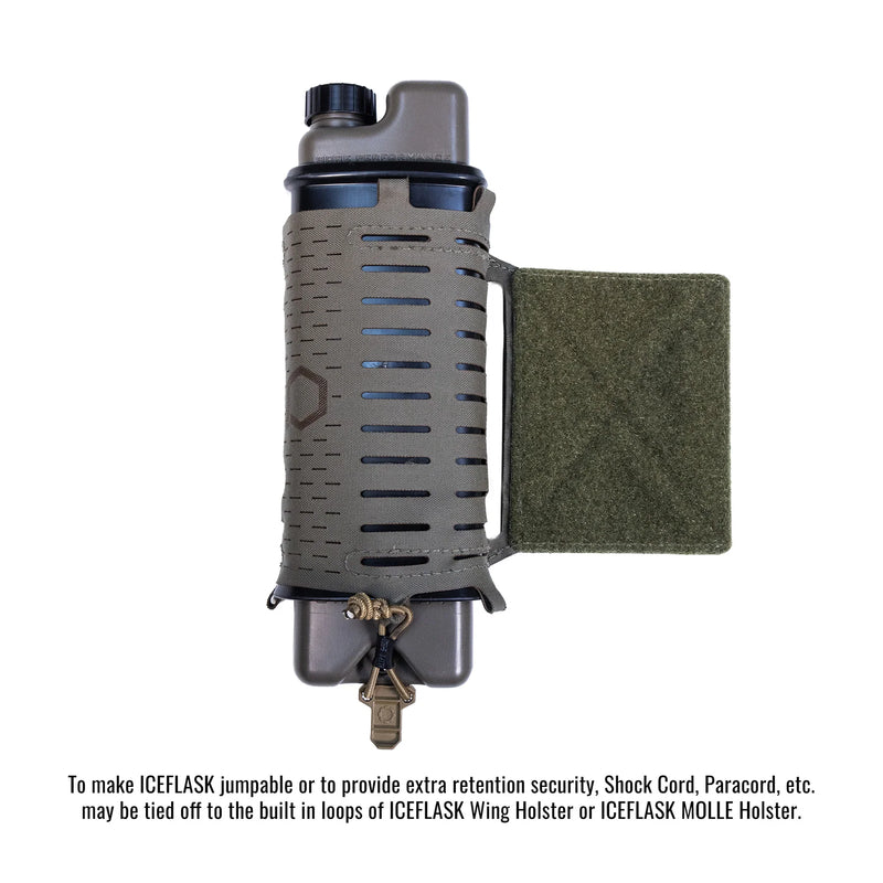 ICEFLASK™ Cooling, Heating and Hydration Water Canteen with Wing or MOLLE Holster (16.9oz / 500ml)